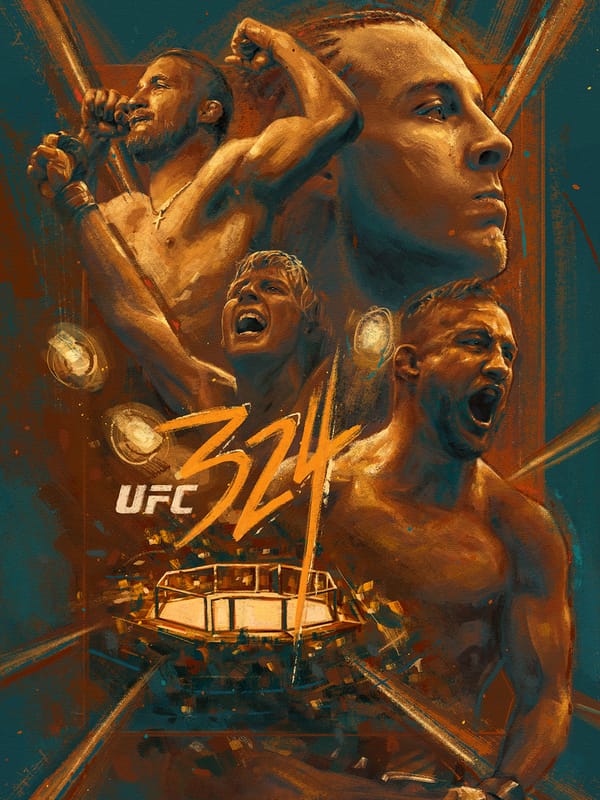 UFC 324 Artist Series Poster